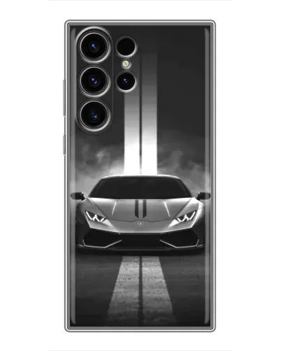 Чехол для Samsung Galaxy S23 Ultra с картинкой «Lamborghini симметрия дорог»