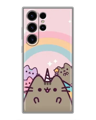 Чехол для Samsung Galaxy S23 Ultra с картинкой «Единорог Pusheen» Чехол для Samsung Galaxy S23 Ultra с картинкой «Единорог Pusheen»