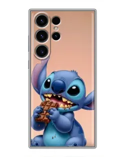 Чехол для Samsung Galaxy S23 Ultra с картинкой «Стич ест шоколад» Чехол для Samsung Galaxy S23 Ultra с картинкой «Стич ест шоколад»