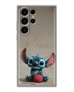 Чехол для Samsung Galaxy S23 Ultra с картинкой «Стич на коричневом фоне» Чехол для Samsung Galaxy S23 Ultra с картинкой «Стич на коричневом фоне»