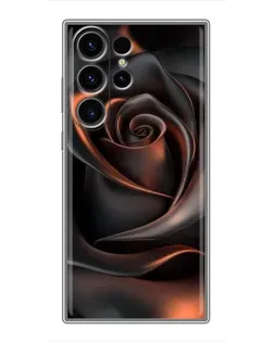 Чехол для Samsung Galaxy S23 Ultra с картинкой «Шелковая черная роза» Чехол для Samsung Galaxy S23 Ultra с картинкой «Шелковая черная роза»