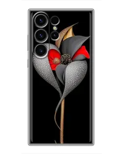 Чехол для Samsung Galaxy S23 Ultra с картинкой «Серебряный фантазийный цветок» Чехол для Samsung Galaxy S23 Ultra с картинкой «Серебряный фантазийный цветок»