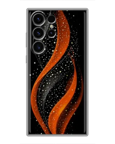 Чехол для Samsung Galaxy S23 Ultra с картинкой «Огненная звездная волна»