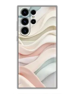 Чехол для Samsung Galaxy S23 Ultra с картинкой «Пастельные нежные волны»