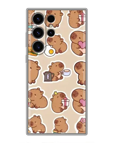 Чехол для Samsung Galaxy S23 Ultra с картинкой «Капибары паттерн» Чехол для Samsung Galaxy S23 Ultra с картинкой «Капибары паттерн»