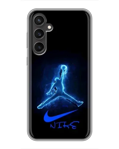 Чохол для Samsung Galaxy S23 з картинкою «Jordan Neon Blue»