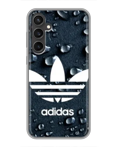 Чехол для Samsung Galaxy S23 с картинкой «Adidas Trefoil Blue»