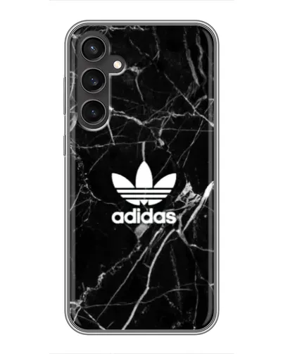Чехол для Samsung Galaxy S23 с картинкой «Белый мрамор Adidas»