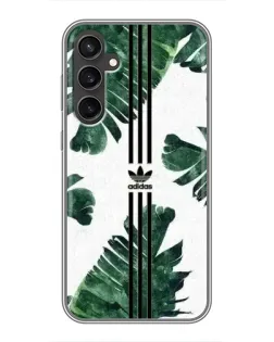 Чехол для Samsung Galaxy S23 с картинкой «Пальмовые листья адидас»
