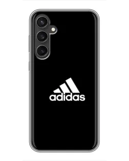 Чехол для Samsung Galaxy S23 с картинкой «Черная классика Adidas»