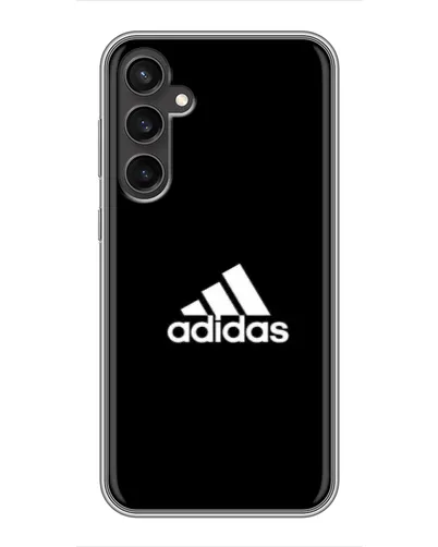 Чехол для Samsung Galaxy S23 с картинкой «Черная классика Adidas»