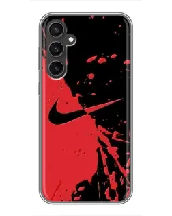 Чохол для Samsung Galaxy S23 з картинкою «Червоні бризки Nike» Чохол для Samsung Galaxy S23 з картинкою «Червоні бризки Nike»
