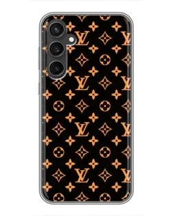 Чохол для Samsung Galaxy S23 з картинкою «Золота монограма LV»