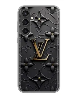 Чохол для Samsung Galaxy S23 з картинкою «Шкіряна текстура LV»