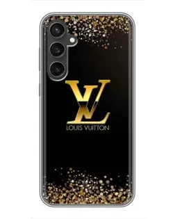 Чохол для Samsung Galaxy S23 з картинкою «LV — золоті іскри»