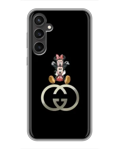 Чохол для Samsung Galaxy S23 з картинкою «Мінні Маус на лого»