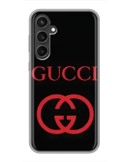 Чохол для Samsung Galaxy S23 з картинкою «Gucci — червоний логотип»