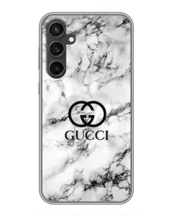Чохол для Samsung Galaxy S23 з картинкою «Gucci — мармуровий шик»
