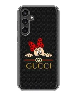 Чохол для Samsung Galaxy S23 з картинкою «Мінні Маус Gucci — чорний»