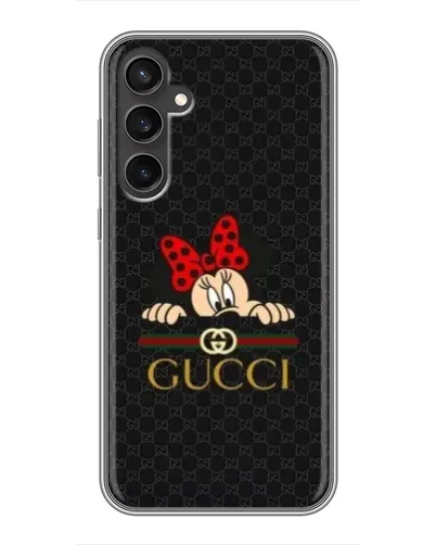 Чохол для Samsung Galaxy S23 з картинкою «Мінні Маус Gucci — чорний»
