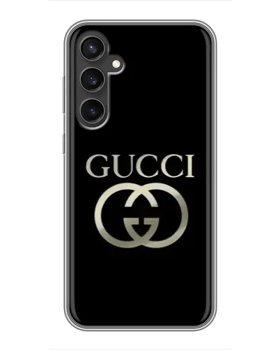 Чехол для Samsung Galaxy S23 с картинкой «Gucci — золото на черном» Чехол для Samsung Galaxy S23 с картинкой «Gucci — золото на черном»