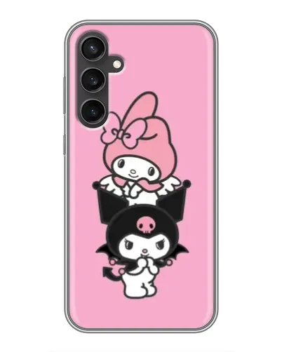 Чехол для Samsung Galaxy S23 с картинкой «My Melody и Kuromi»