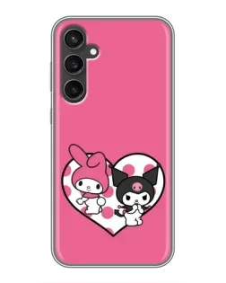 Чехол для Samsung Galaxy S23 с картинкой «Kuromi и My Melody»