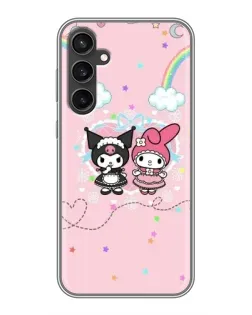 Чехол для Samsung Galaxy S23 с картинкой «My Melody и Kuromi»