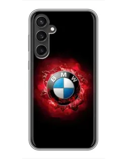 Чехол для Samsung Galaxy S23 с картинкой «Логотип BMW — вспышка»