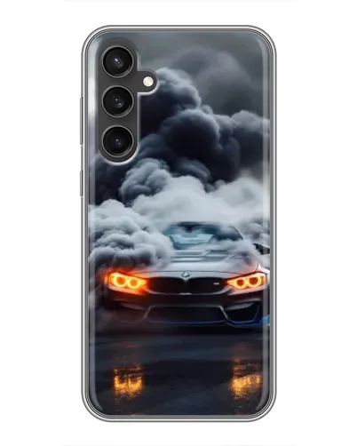 Чехол для Samsung Galaxy S23 с картинкой «BMW в дыму» Чехол для Samsung Galaxy S23 с картинкой «BMW в дыму»