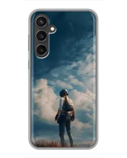Чохол для Samsung Galaxy S23 з картинкою «Герой PUBG на скелі» Чохол для Samsung Galaxy S23 з картинкою «Герой PUBG на скелі»