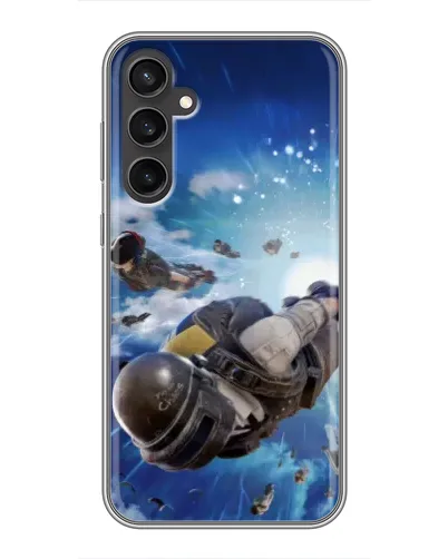 Чехол для Samsung Galaxy S23 с картинкой «Десант PUBG — прыжок» Чехол для Samsung Galaxy S23 с картинкой «Десант PUBG — прыжок»