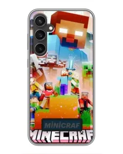 Чехол для Samsung Galaxy S23 с картинкой «Minecraft герои игры» Чехол для Samsung Galaxy S23 с картинкой «Minecraft герои игры»