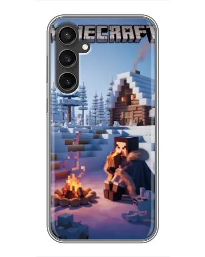 Чехол для Samsung Galaxy S23 с картинкой «Зимний Minecraft» Чехол для Samsung Galaxy S23 с картинкой «Зимний Minecraft»