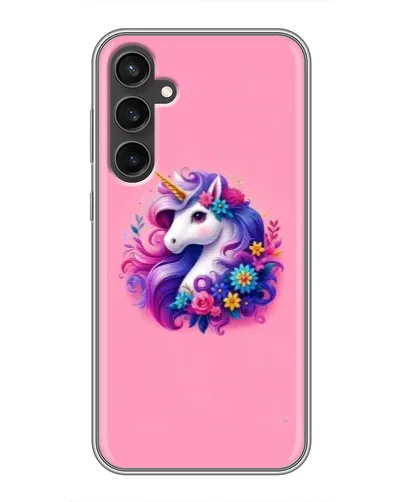 Чехол для Samsung Galaxy S23 с картинкой «Сказочный единорог»