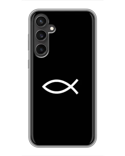 Чехол для Samsung Galaxy S23 с картинкой «Символ рыбы Jesus» Чехол для Samsung Galaxy S23 с картинкой «Символ рыбы Jesus»