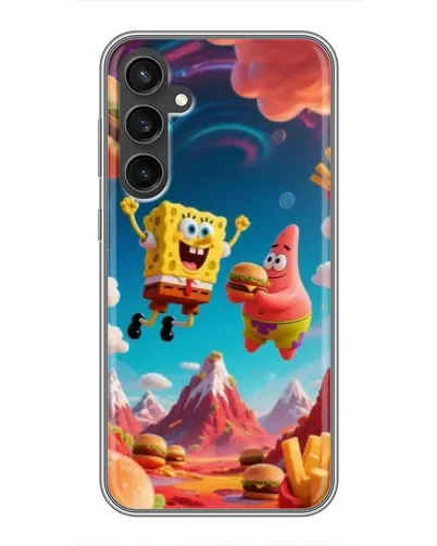 Чехол для Samsung Galaxy S23 с картинкой «Космический фастфуд»