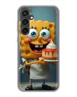 Чехол для Samsung Galaxy S23 с картинкой «Повар Спанч Боб»