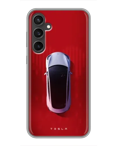 Чехол для Samsung Galaxy S23 с картинкой «Tesla Top View» Чехол для Samsung Galaxy S23 с картинкой «Tesla Top View»