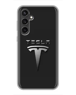 Чохол для Samsung Galaxy S23 з картинкою «Сталевий логотип Tesla» Чохол для Samsung Galaxy S23 з картинкою «Сталевий логотип Tesla»