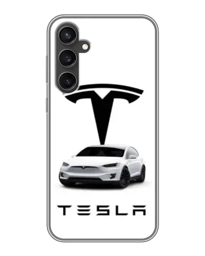 Чехол для Samsung Galaxy S23 с картинкой «Tesla White Style» Чехол для Samsung Galaxy S23 с картинкой «Tesla White Style»