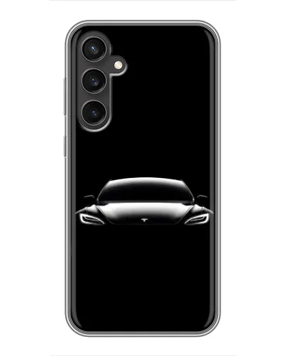 Чехол для Samsung Galaxy S23 с картинкой «Фары Tesla Night» Чехол для Samsung Galaxy S23 с картинкой «Фары Tesla Night»