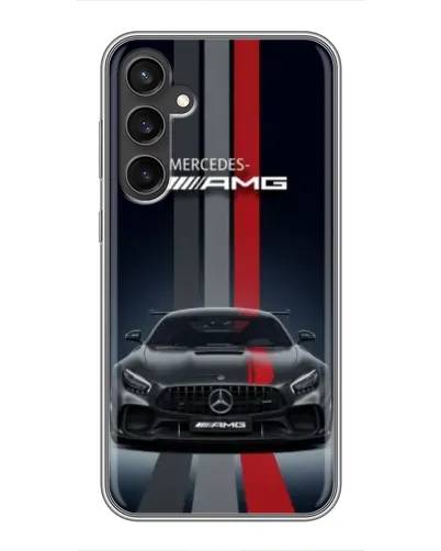 Чехол для Samsung Galaxy S23 с картинкой «Mercedes — белый карбон»