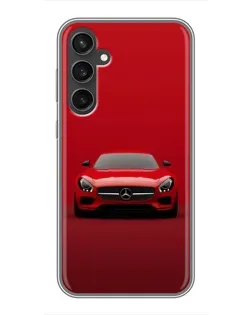 Чехол для Samsung Galaxy S23 с картинкой «Красный Mercedes AMG»