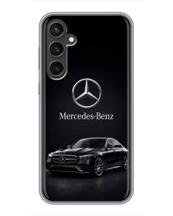 Чехол для Samsung Galaxy S23 с картинкой «Mercedes — решетка радиатора»