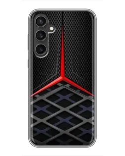 Чехол для Samsung Galaxy S23 с картинкой «Mercedes Carbon Grid»