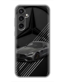 Чехол для Samsung Galaxy S23 с картинкой «Mercedes AMG — графика»