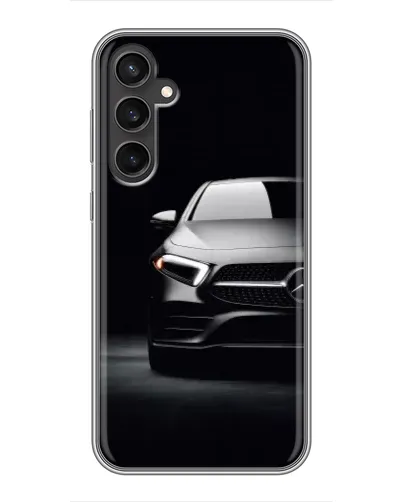 Чехол для Samsung Galaxy S23 с картинкой «Свет фар Mercedes»