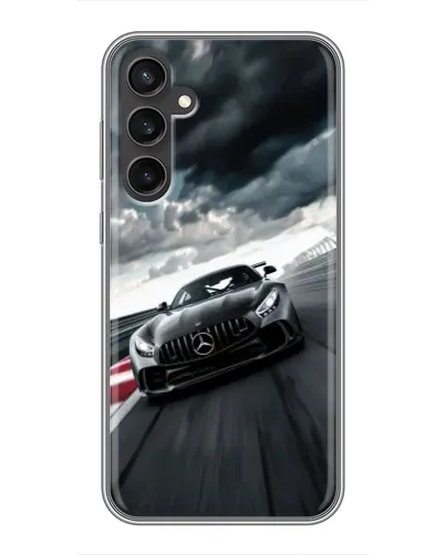 Чехол для Samsung Galaxy S23 с картинкой «Гоночный Mercedes AMG»