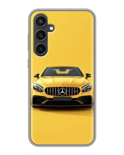 Чехол для Samsung Galaxy S23 с картинкой «Желтый Mercedes GT»